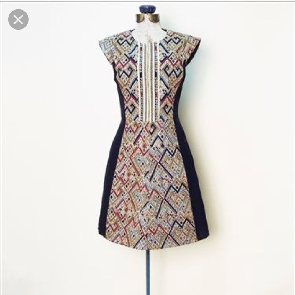 Anthropologie burning torch dress